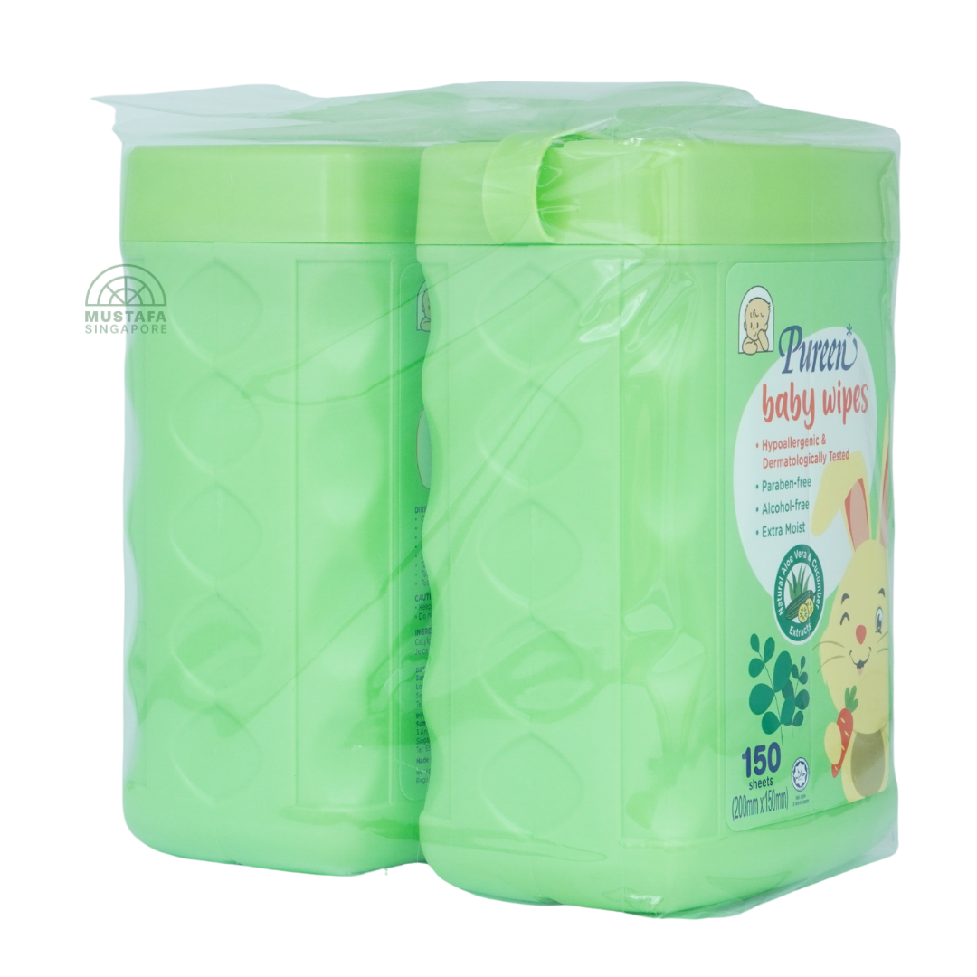 Pureen Baby Wipes Value Pack 2 x 150's