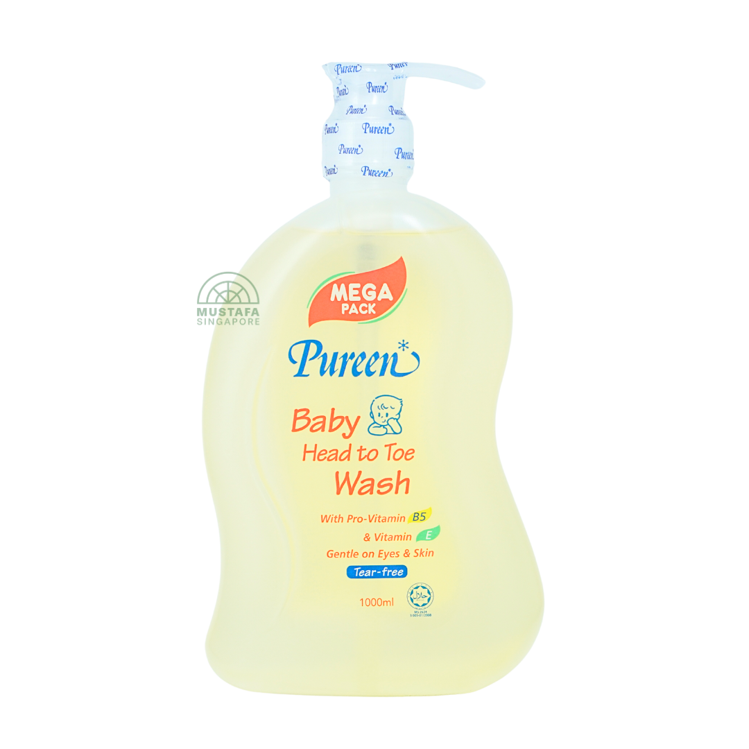 Pureen Baby Head to Toe Wash With Pro-Vitamin B5 Mega Pack 1000ml