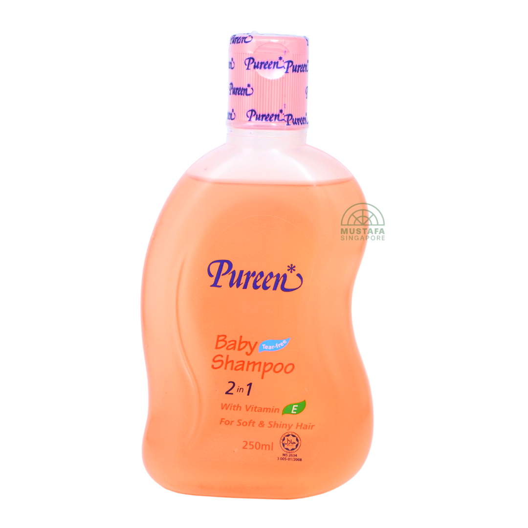 Pureen Baby Shampoo 2 in 1 with vitamin E for Soft & Shiny Hair 250ml