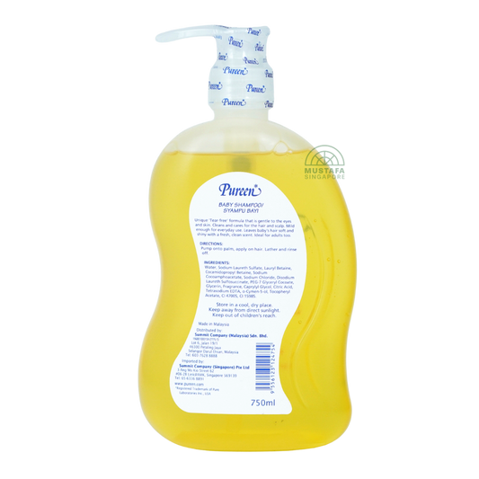 Pureen Baby Shampoo with Vitamin E for Healthy Hair & Scalp 750ml