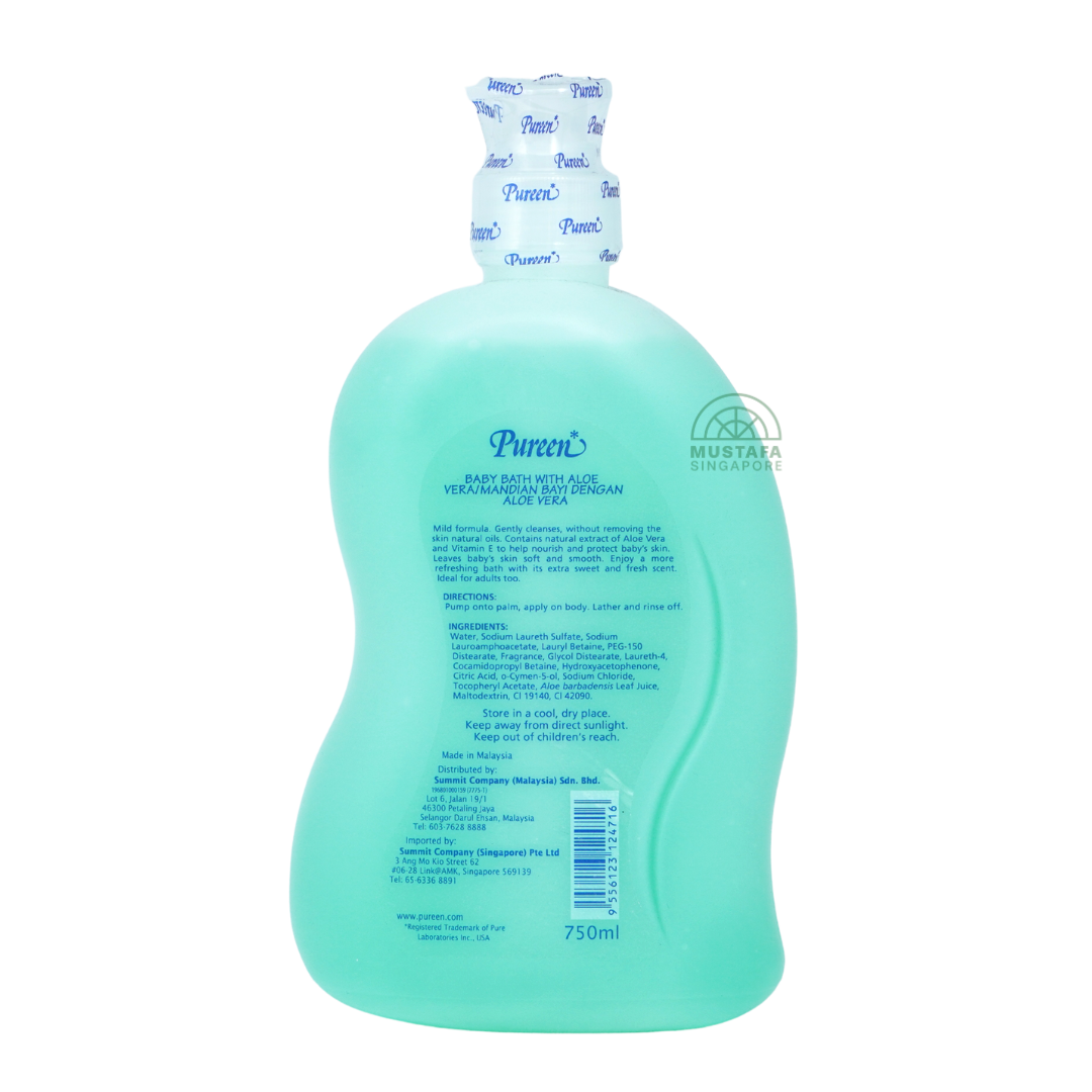 Pureen Mild & Gentle Baby Bath Moisturizes & Protects Skin 750ml