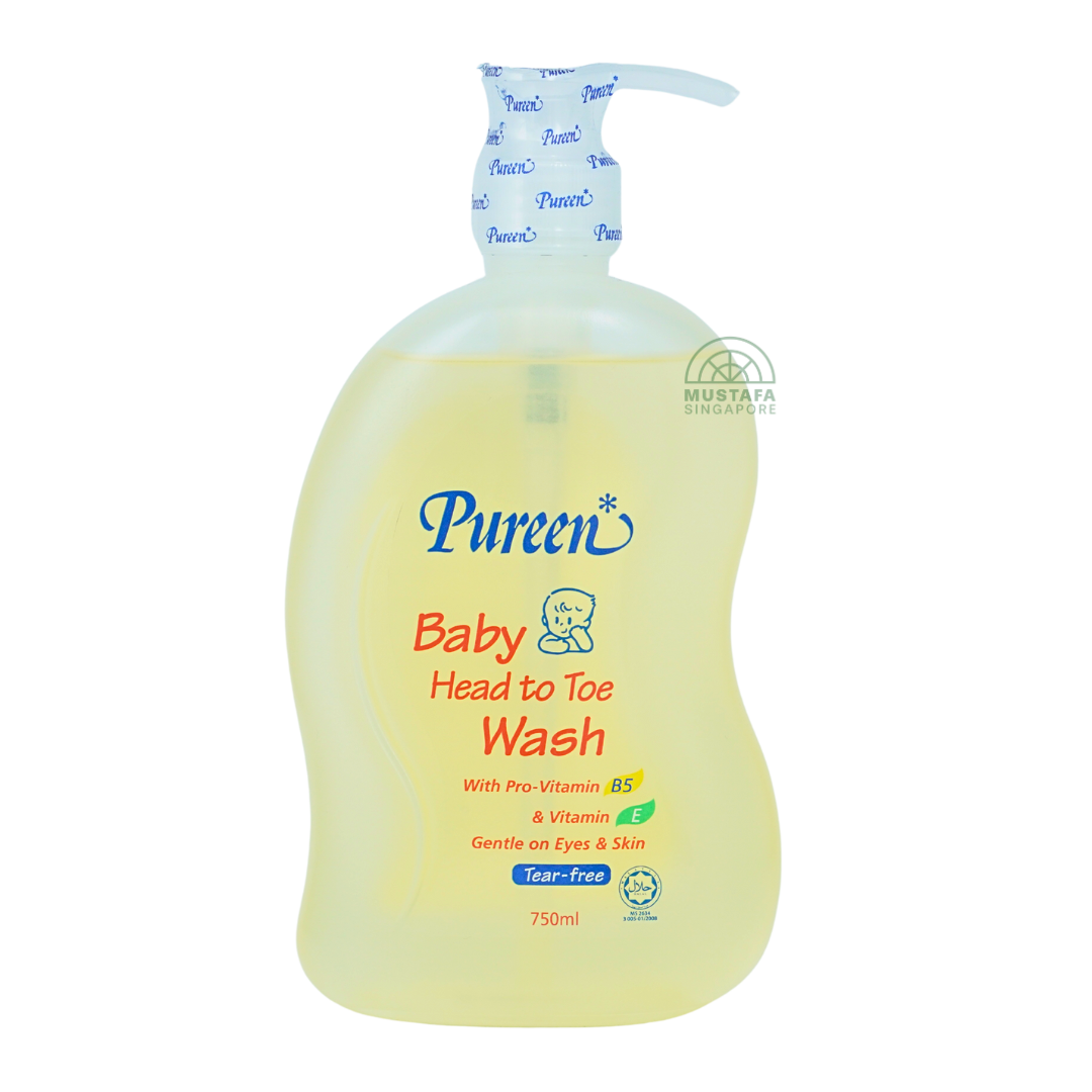 Pureen Baby Head to Toe Wash With Pro-Vitamin B5 & Vitamin E 750ml
