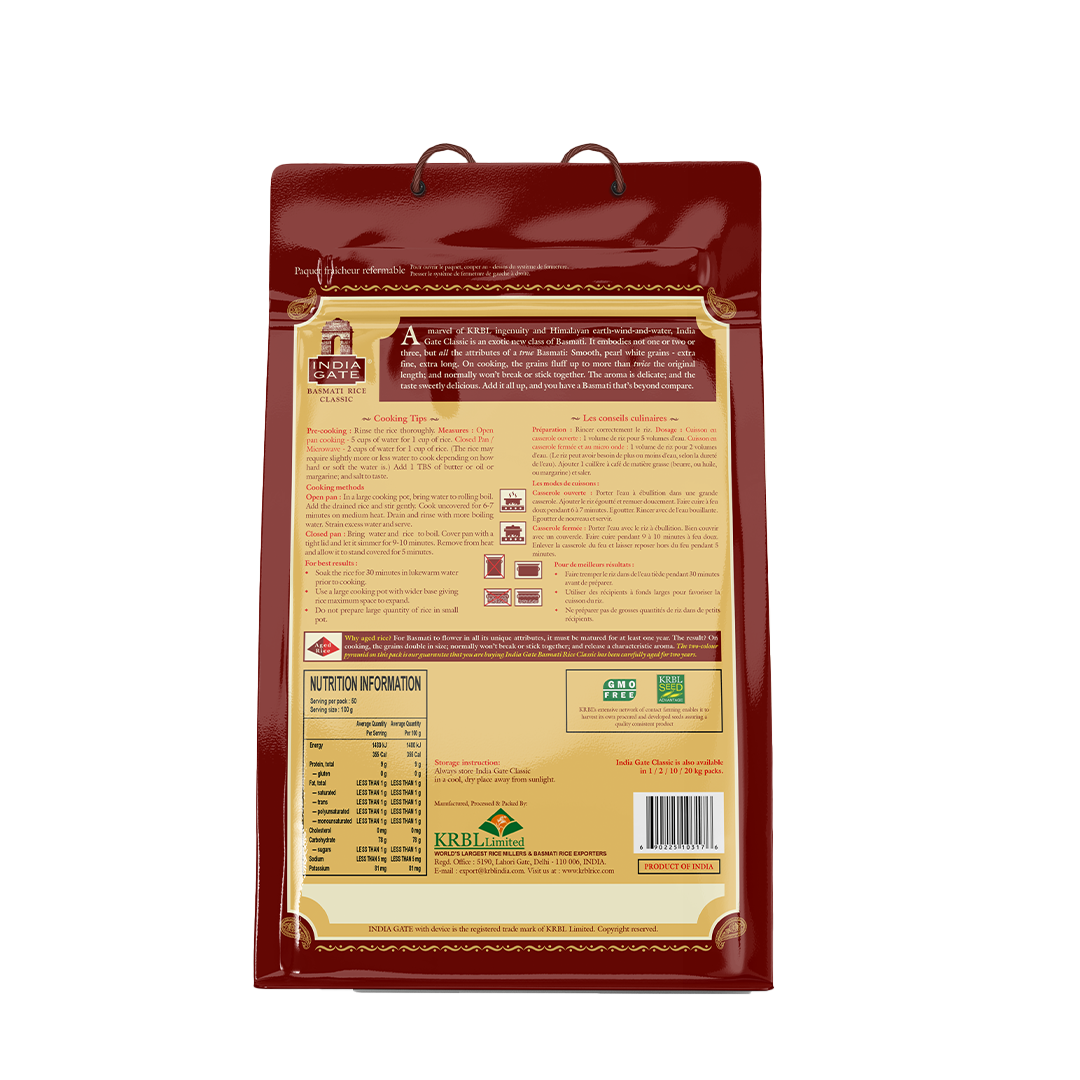 India Gate Classic Basmati Rice 5kg