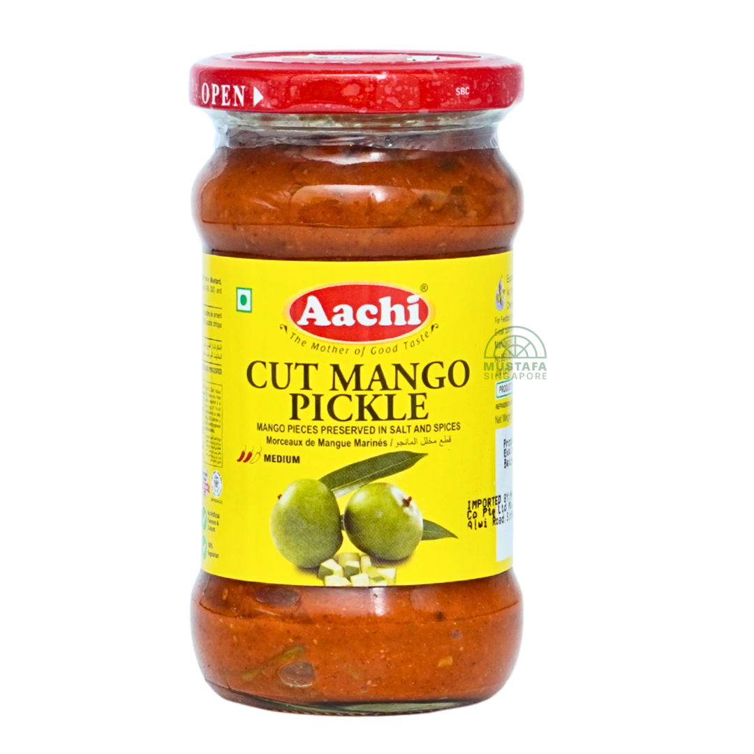 Aachi Cut Mango Pickle (Presevered in Salt & Spices) 300g