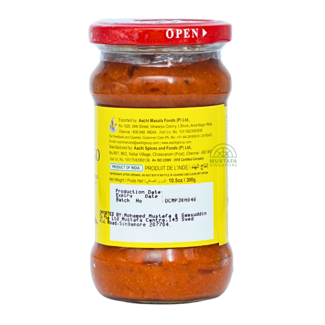 Aachi Cut Mango Pickle (Presevered in Salt & Spices) 300g