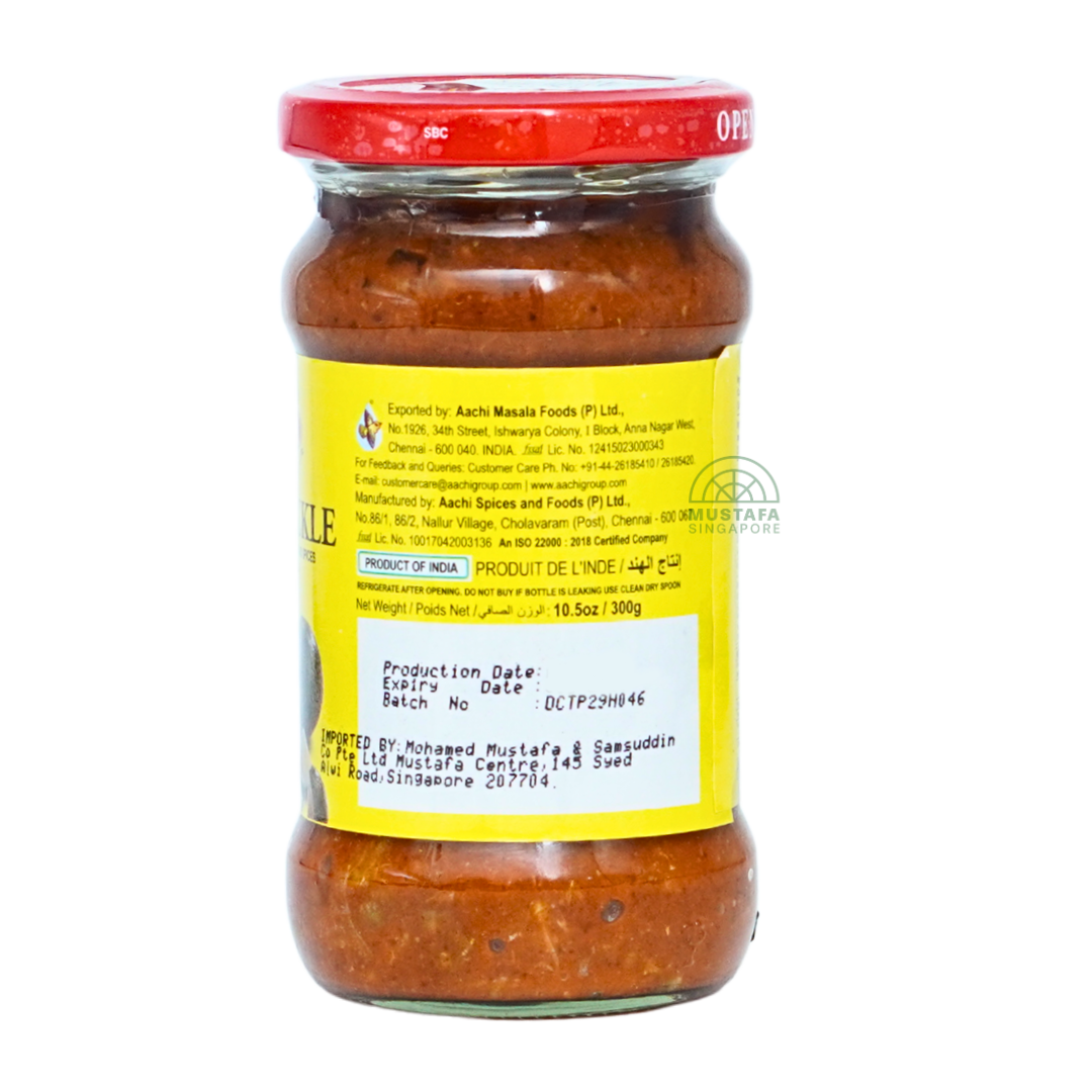 Aachi Lime Pickle (Presevered in Salt & Spices) 300g