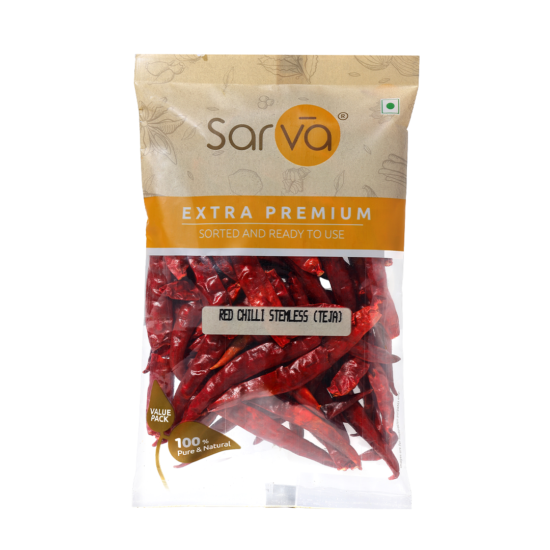 Sarva Red Chilli Stemless Teja 250g