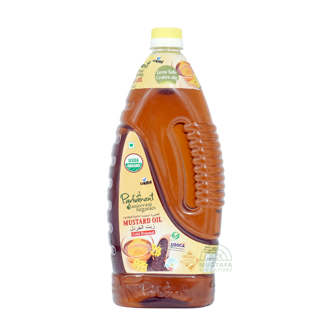 Parliament Sanjeevani Organics Mustard Oil Cold Pressed 2L