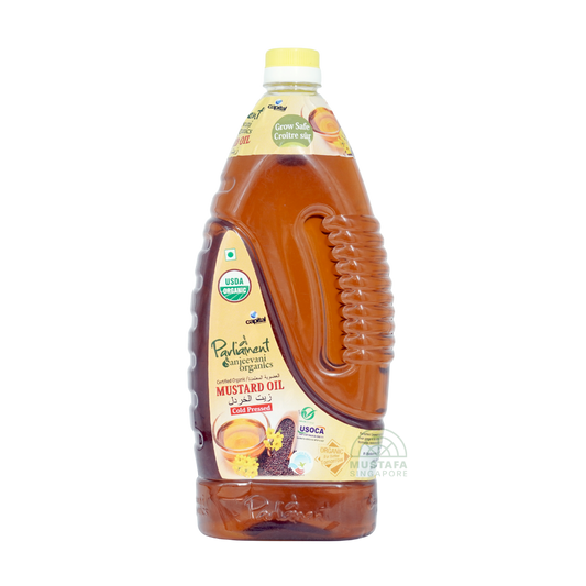 Parliament Sanjeevani Organics Mustard Oil Cold Pressed 2L