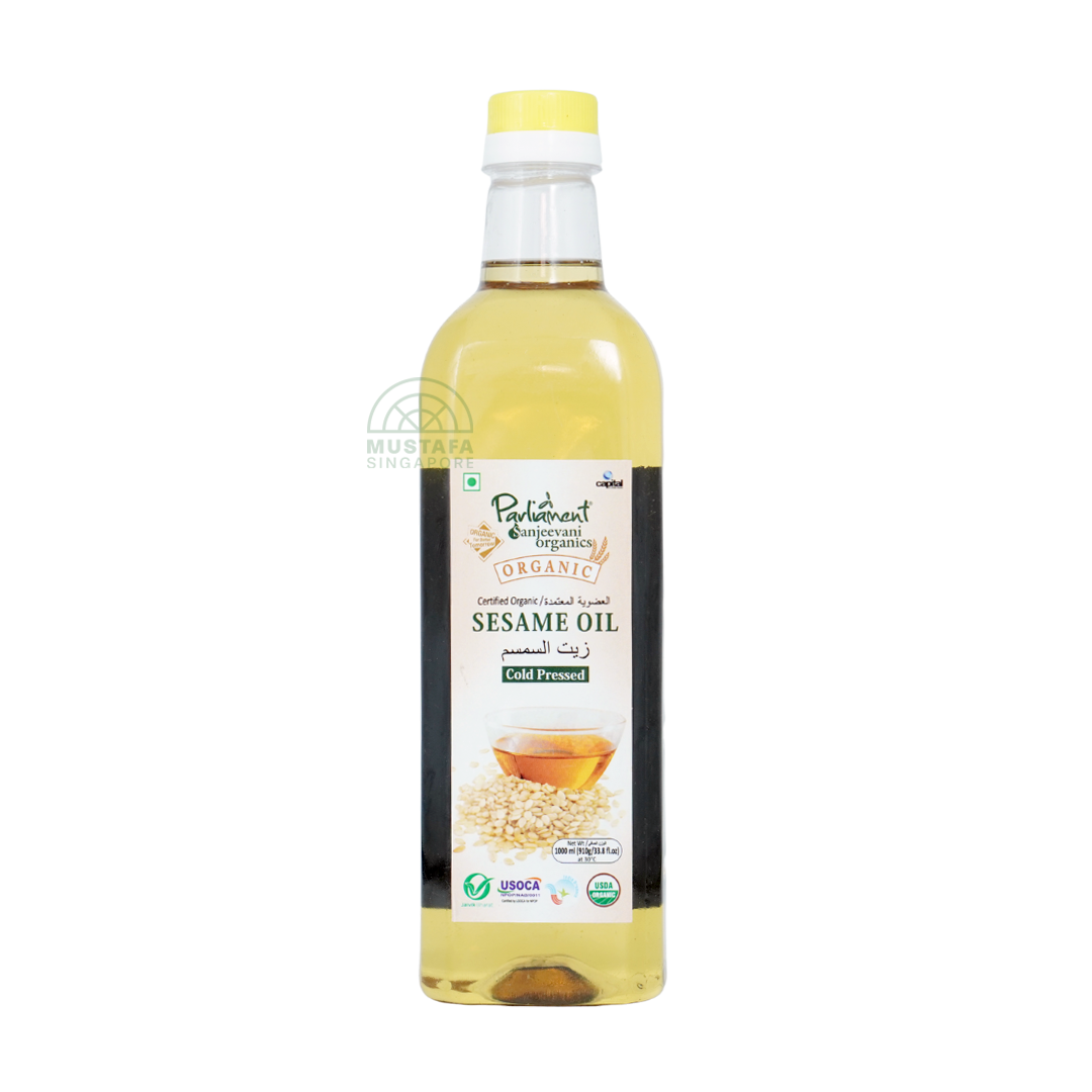 Parliament Sanjeevani Organics Organic Sesame Oil Cold Pressed 1L