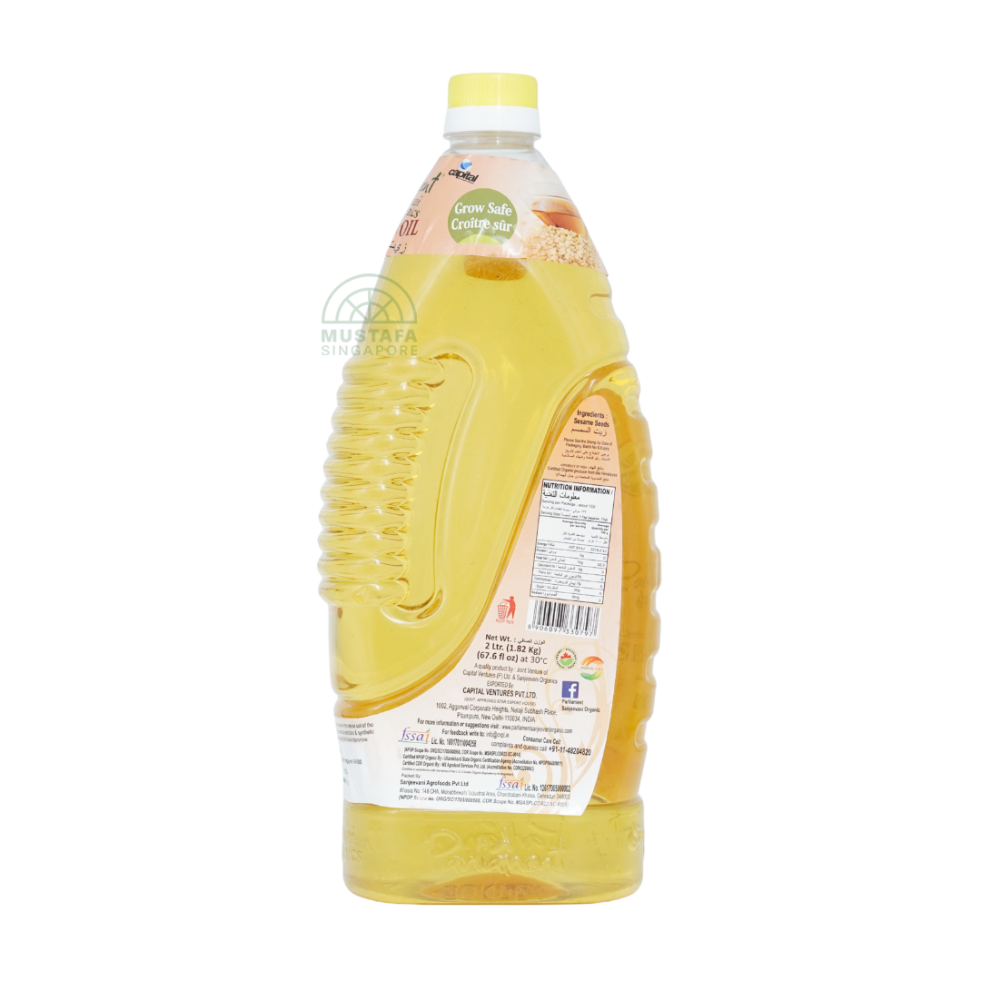 Parliament Sanjeevani Organics Sesame Oil Cold Pressed 2L