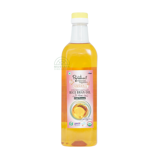 Parliament Sanjeevani Organics Oragnic Rice Bran Oil Cold Pressed 1L