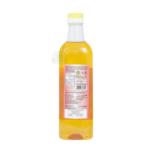 Parliament Sanjeevani Organics Oragnic Rice Bran Oil Cold Pressed 1L