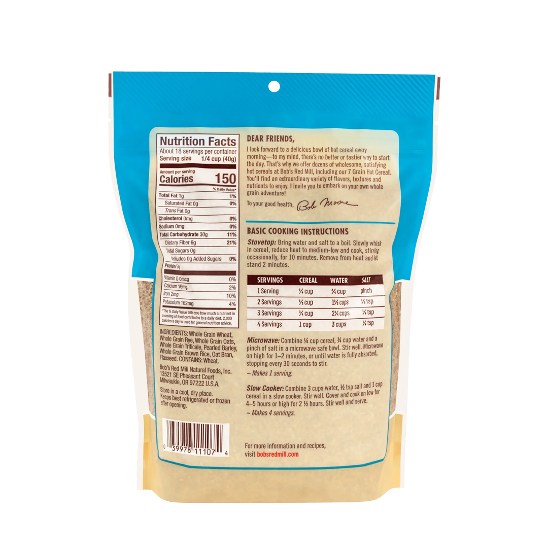 Bob's Red Mill 7 Grain Hot Cereal 709g