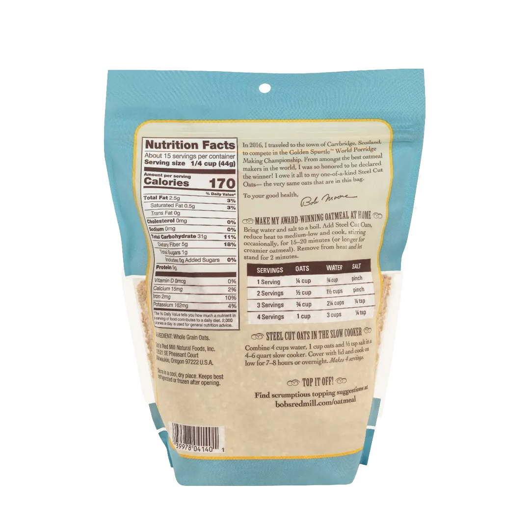 Bob's Red Mill Steel Cut Oats 680g