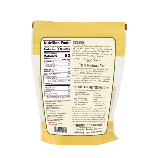 Bob's Red Mill Organic Coconut Flour 454g