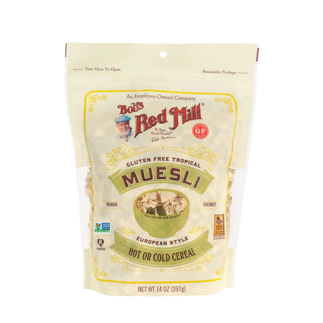Bob's Red Mill Gluten Free Muesli Mango and Coconut (Hot & Cold Cereal) 397g