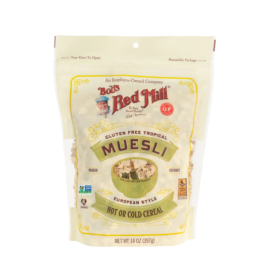 Bob's Red Mill Gluten Free Muesli Mango and Coconut (Hot & Cold Cereal) 397g