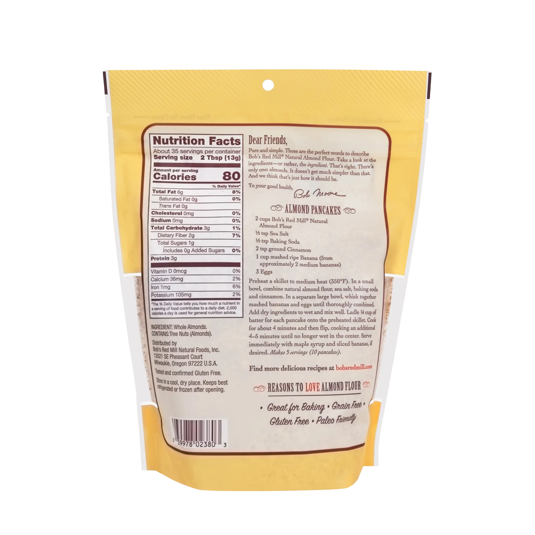 Bob's Red Mill Super Fine Natural Almod Flour 454g
