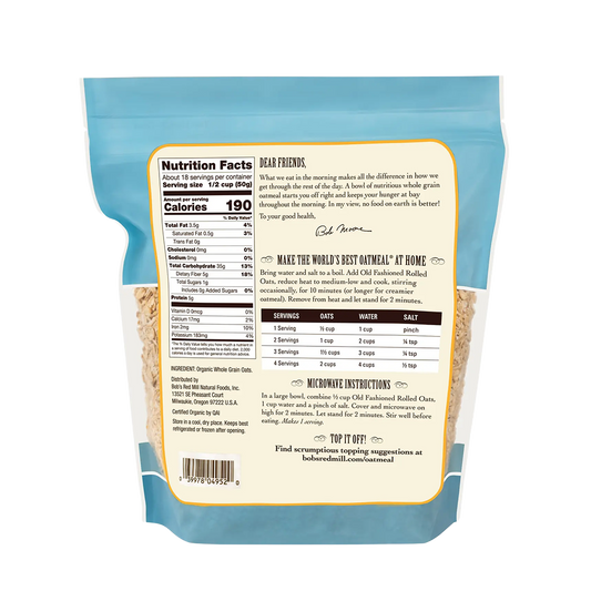 Bob's Red Mill Old Fashioned Rolled Oats 907g