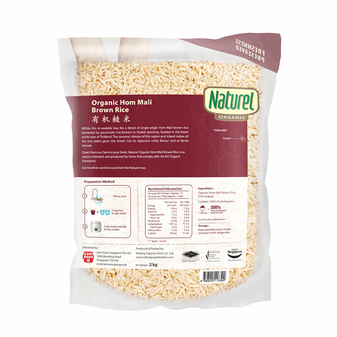 Naturel Organic Brown Rice 2kg