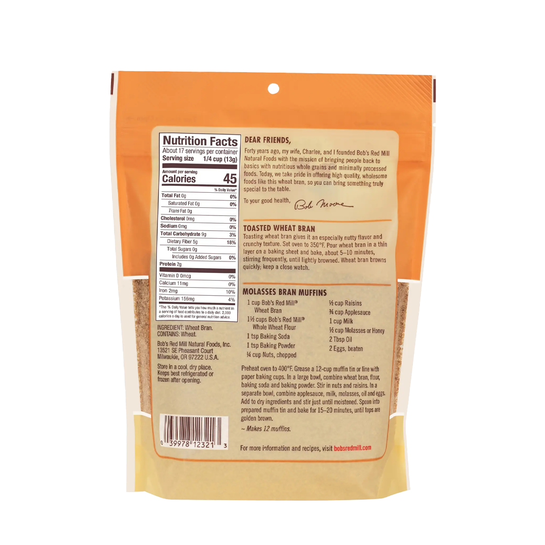 Bob's Red Mill Wheat Bran 227g