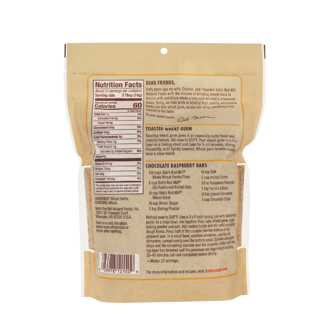 Bob's Red Mill Premium Quality Wheat Germ 340g