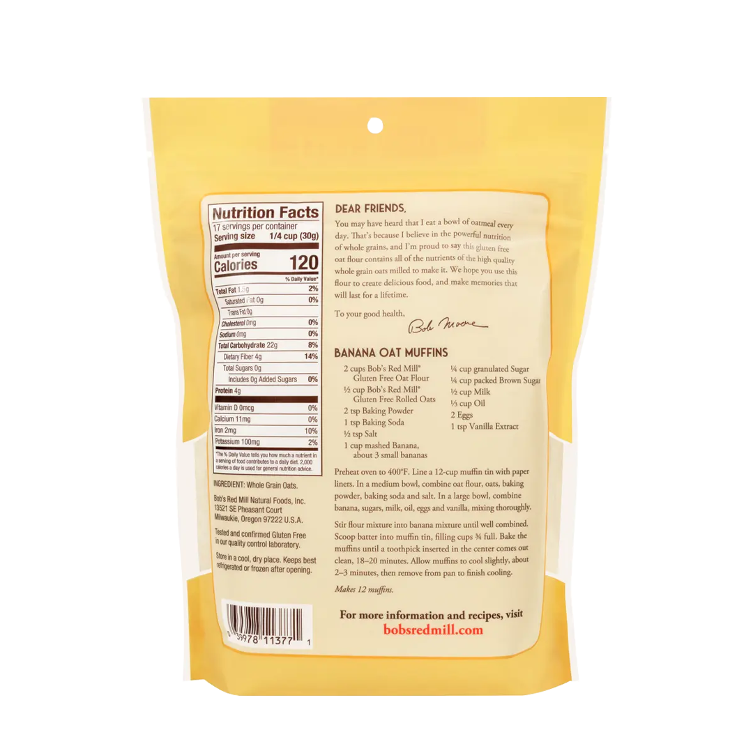 Bob's Red Mill Oat Flour 567g