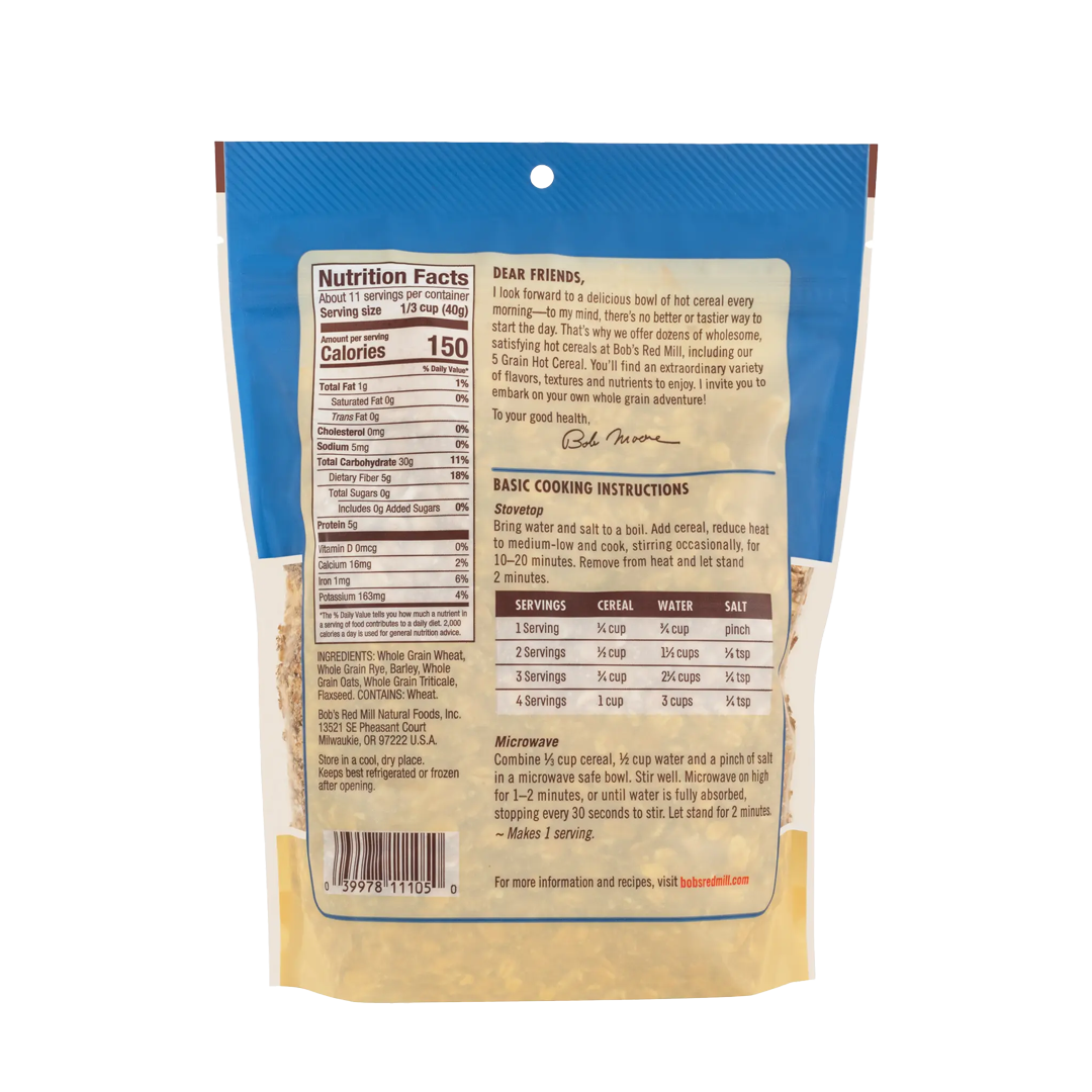 Bob's Red Mill 5 Grain Hot Cereal 454g