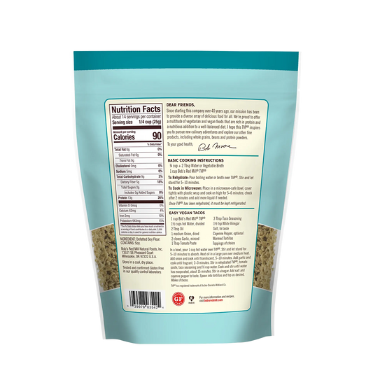 Bob's Red Mill TVP Textured Vegetable Protein 340g