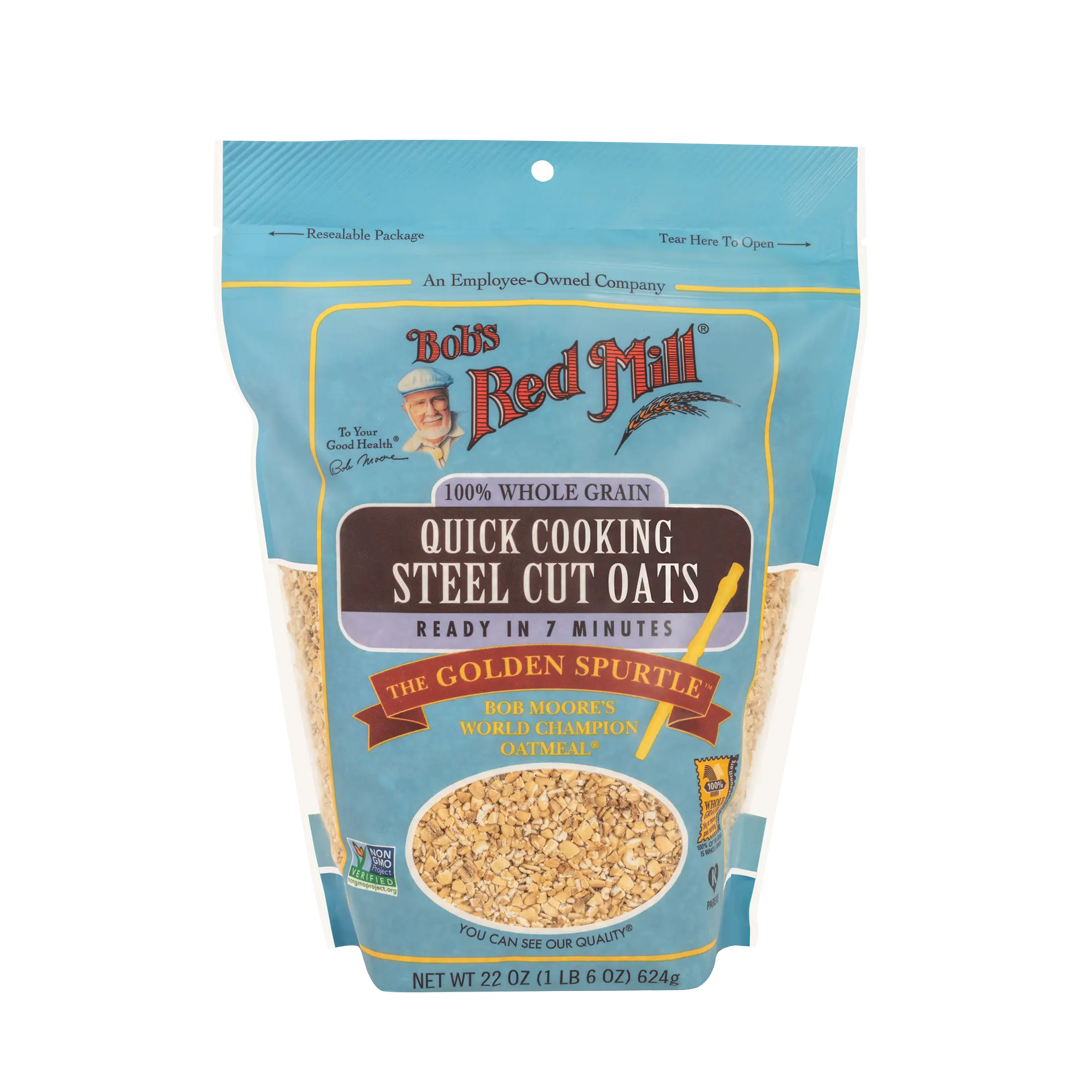 Bob's Red Mill Whole Grain Quick Cooking Steel Cut Oats 624g