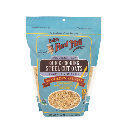 Bob's Red Mill Whole Grain Quick Cooking Steel Cut Oats 624g