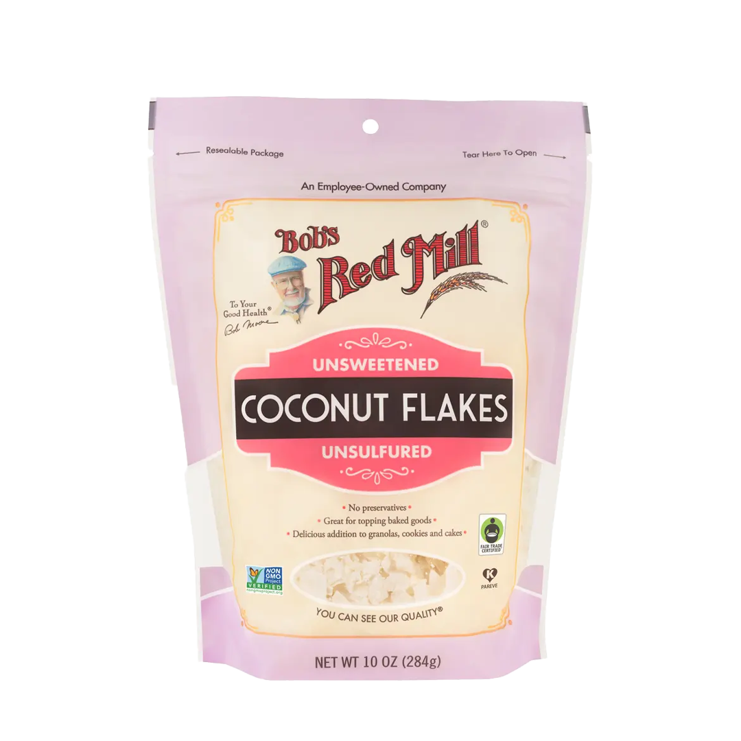 Bob's Red Mill Unsweetened Coconut Flakes Unsulfered 283g