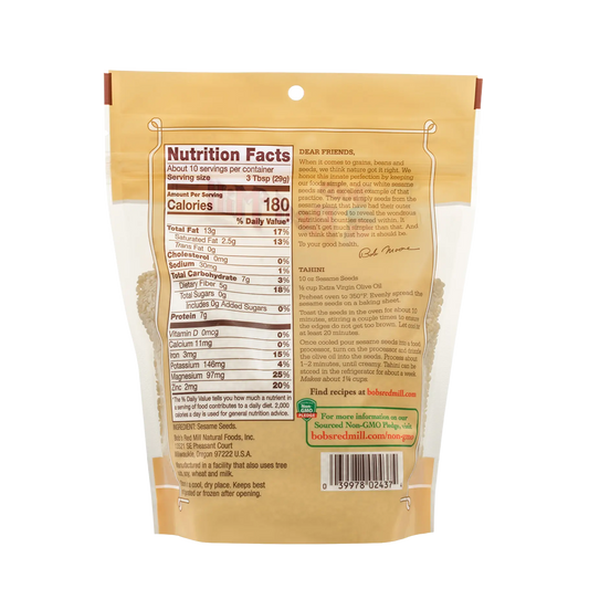 Bob's Red Mill White Sesame Seeds 283g