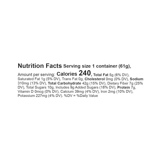 Bob's Red Mill Instant Oatmeal Brown Sugar & Maple 61g