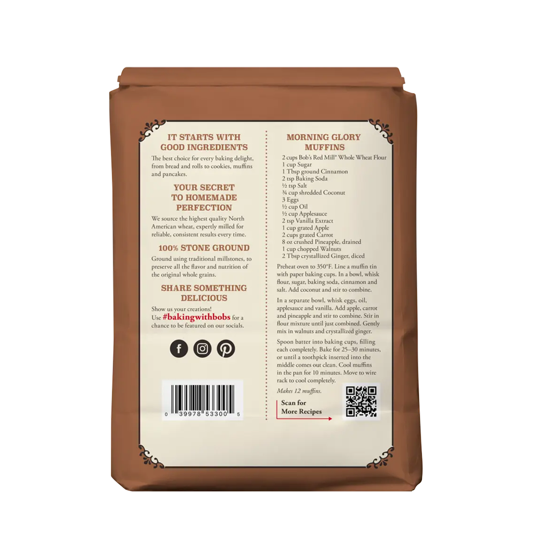 Bob's Red Mill Whole Wheat Flour 2.27kg