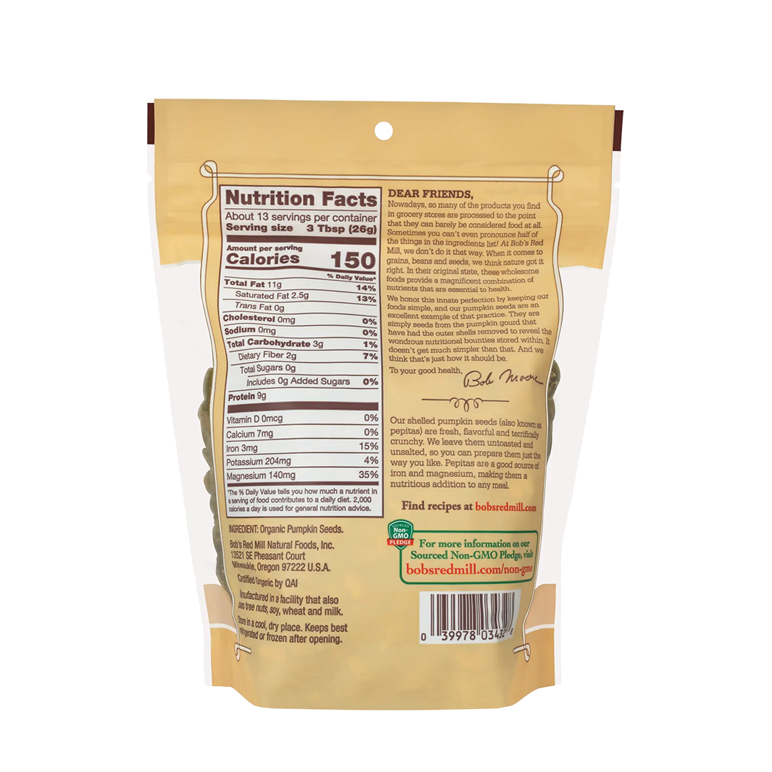 Bob's Red Mill Pumpkin Seeds 340g