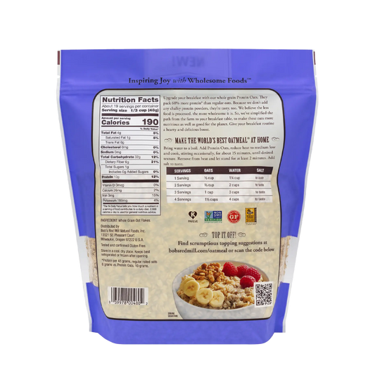 Bob's Red Mill Gluten Free Protein Oats 907g