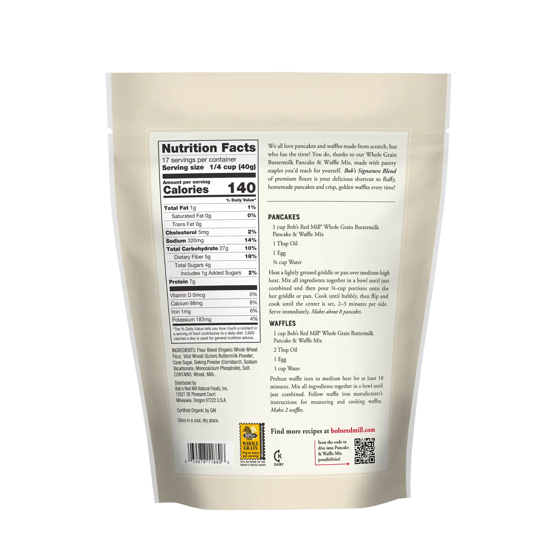 Bob's Red Mill Whole Grain Buttermilk Mix 680g