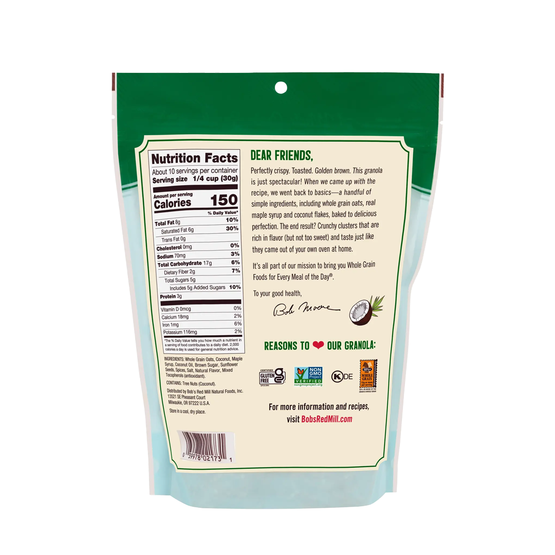 Bob's Red Mill Granola Coconut Spice 312g