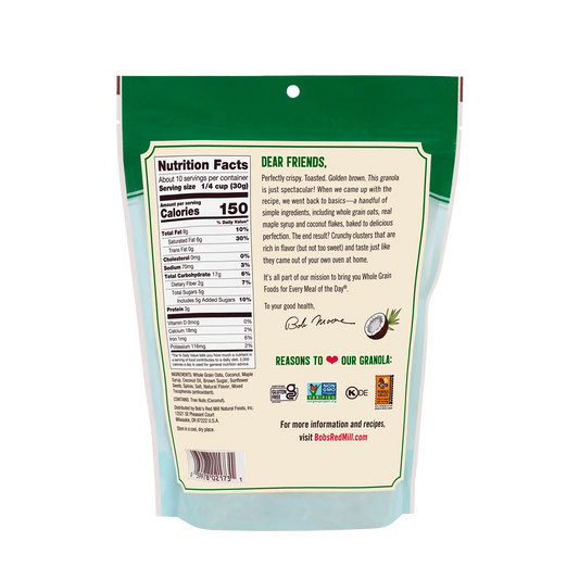 Bob's Red Mill Granola Coconut Spice 312g