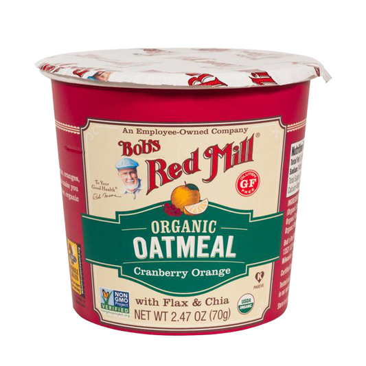 Bob's Red Mill Organic Oatmeal Cranberry Orange 70g