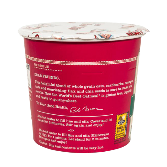 Bob's Red Mill Organic Oatmeal Cranberry Orange 70g