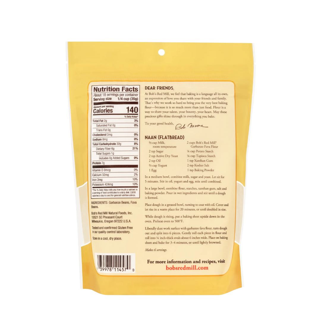 Bob's Red Mill Garbanzo Fava Flour