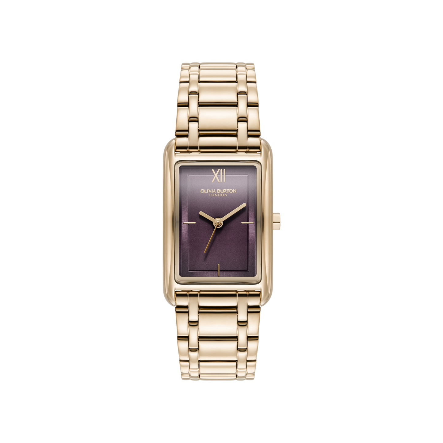Olivia Burton Classic 23mm Grove Midnight Plum & Rose Gold Bracelet Watch
