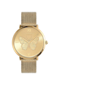 Oliva Burton Signature 35mm Butterfly Ultra Slim Gold Mesh Watch