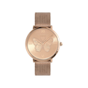 Oliva Burton Signature 35mm Butterfly Ultra Slim Rose Gold Mesh Watch