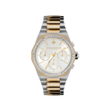 Olivia Burton Hexa 38 mm Multifunction White & Two Tone Bracelet Watch