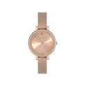 Olivia Burton Classic 30mm Vintage Bead Rose Gold Mesh Watch