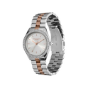 Olivia Burton Sports Luxe 34mm Bejewelled Silver & Two Tone Bracelet Watch
